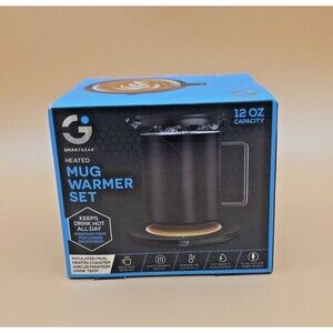 SmartGear Mug 12oz Heated Mug Warmer Set NEW SEALED